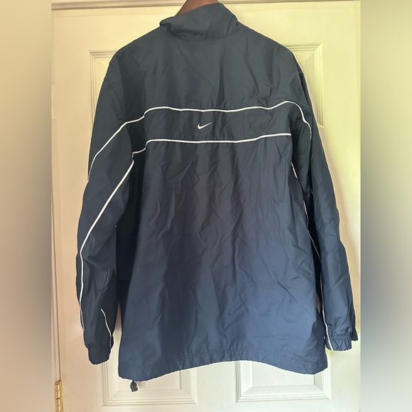 Vintage Nike Men's Size XL Navy Lightweight Windbreaker Jacket Full Zip - Picture 5 of 6